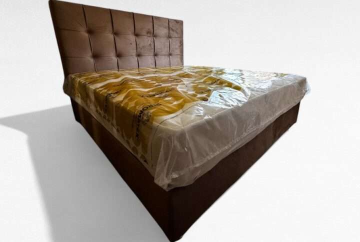 Υφασμάτινο κρεβάτι με αποθηκευτικό χώρο– Έπιπλα Γιαννητσάνης