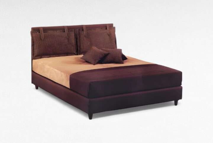 Υφασμάτινο κρεβάτι με κεφαλάρι – Έπιπλα Γιαννητσάνης