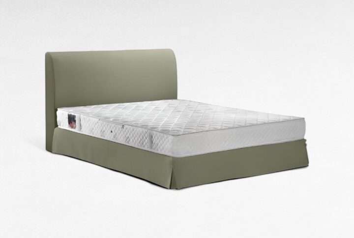 Υφασμάτινο κρεβάτι με φούστα στη βάση – Έπιπλα Γιαννητσάνης